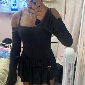 Black Off-Shoulder romper